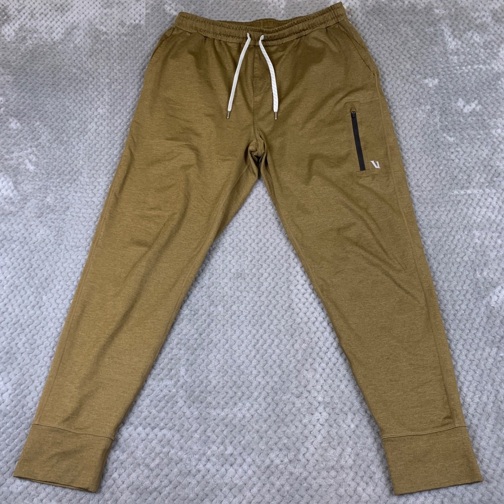 Vuori Ponto Performance Joggers Mens L Hazel Green V416 Stretch Lounge Pants